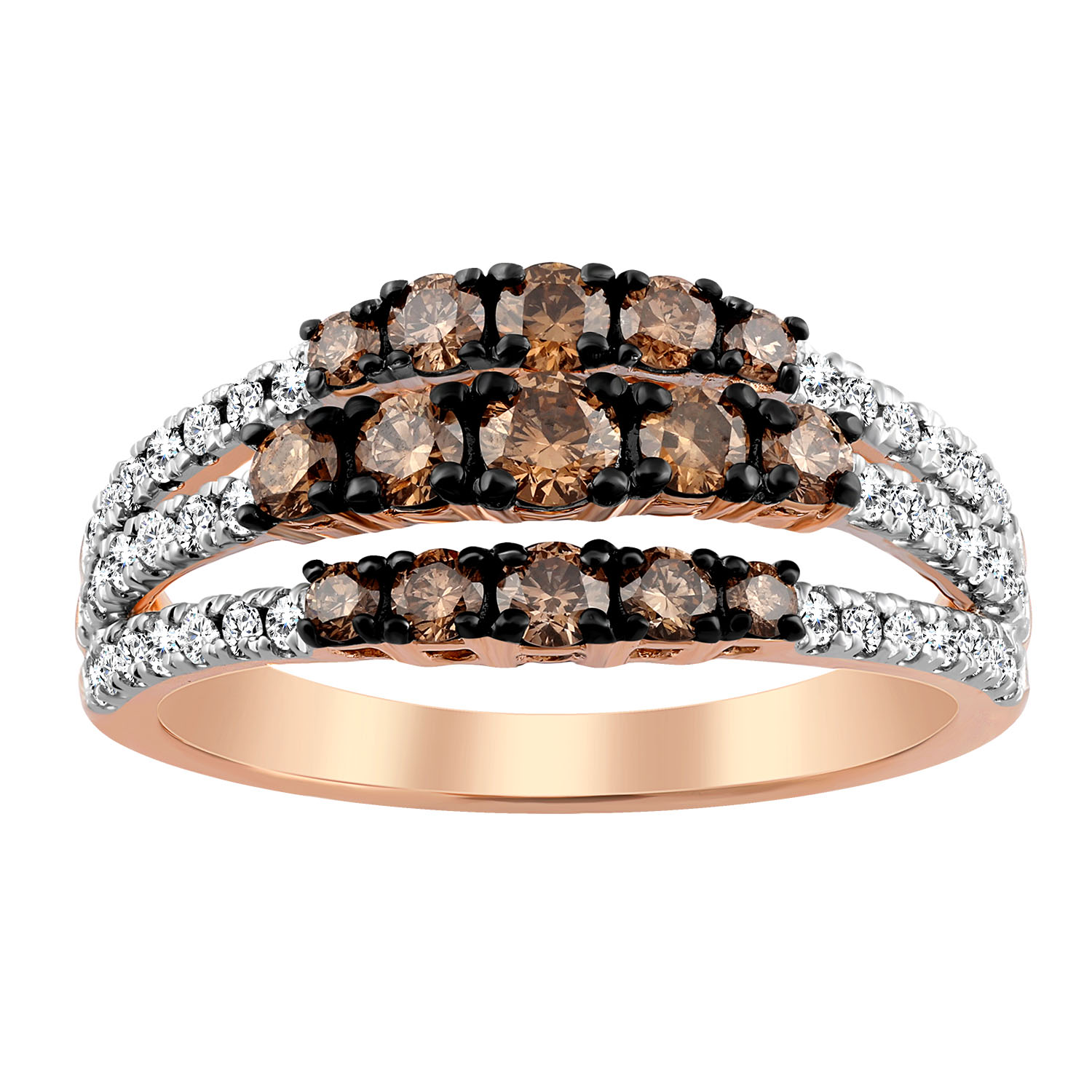 18362192_304806R-A-51245.jpg LADIES RING 1.00CT ROUND DIAMOND 14K ROSE GOLD - Image 1