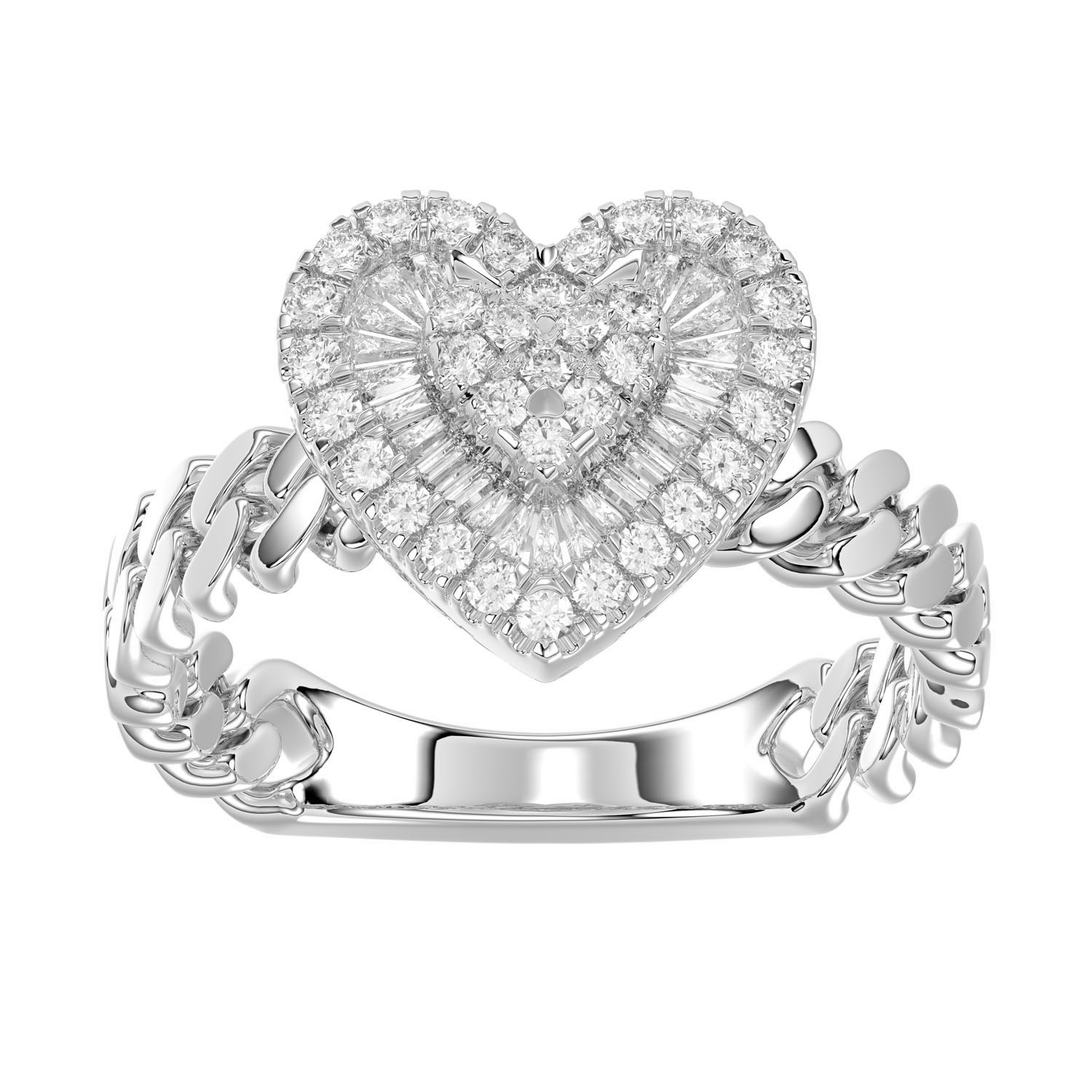 18454442_309938W-A-4937547.jpg LADIES RING 0.33CT ROUND DIAMOND 14K WHITE GOLD - Image 1