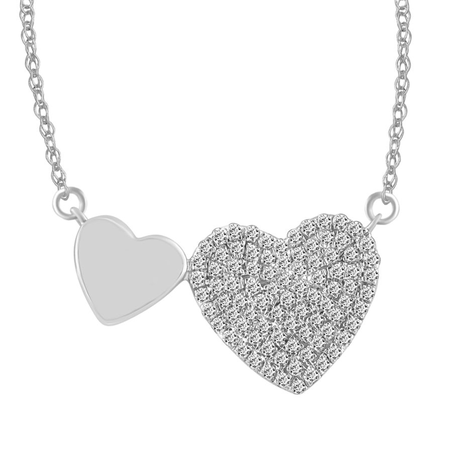 18456917_285652W-30916.jpg LADIES NECKLACE 0.25CT ROUND DIAMOND 10K WHITE GOLD - Image 1