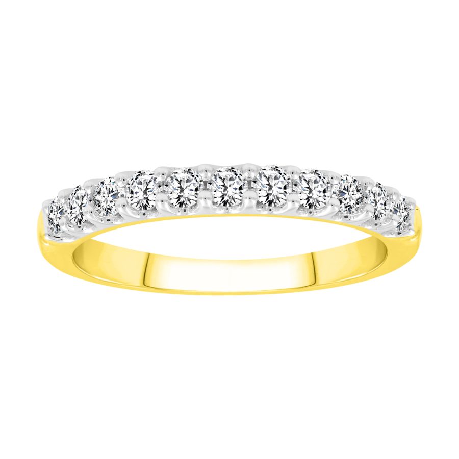 18981743_265959Y.jpg LADIES BAND 0.50CT ROUND DIAMOND 14K YELLOW GOLD - Image 1