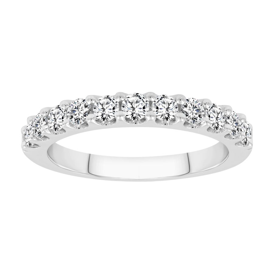 18981757_265964W.jpg LADIES BAND 0.75CT ROUND DIAMOND 14K WHITE GOLD (SI QUALITY) - Image 1