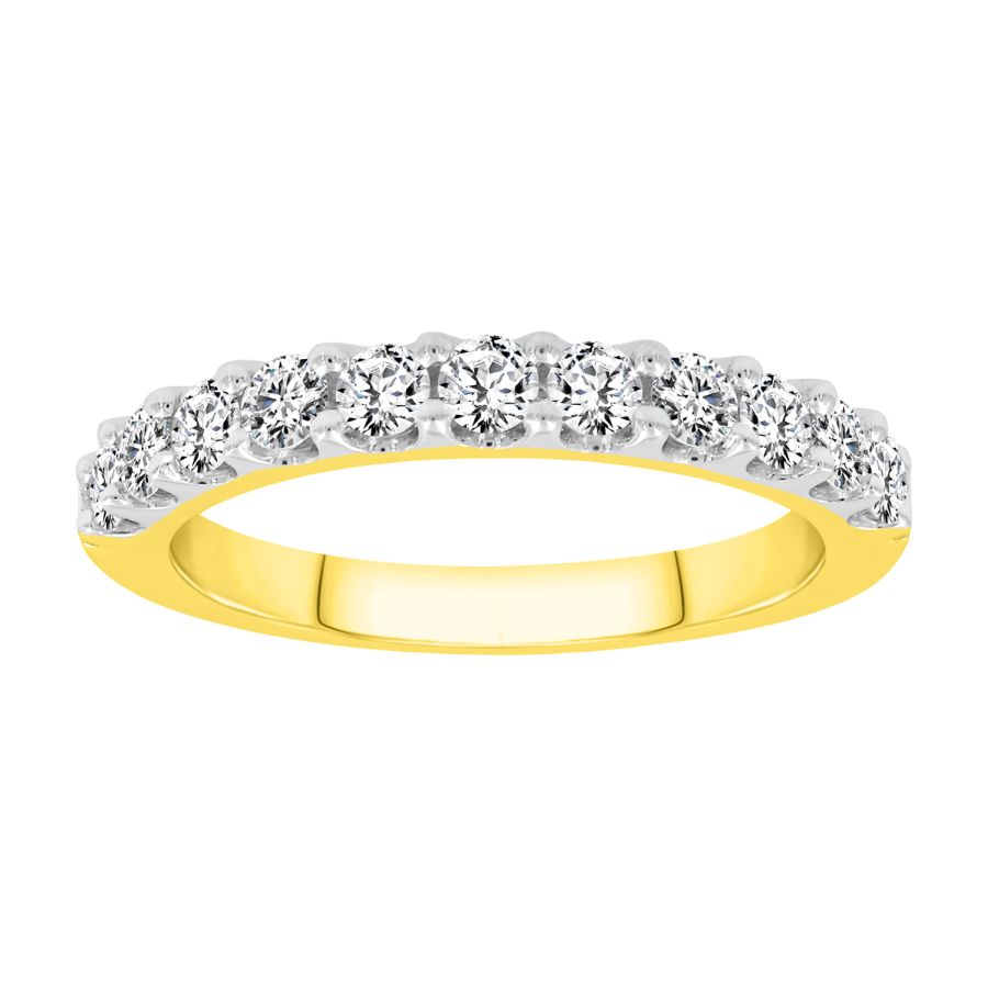 18981760_265964Y.jpg LADIES BAND 0.75CT ROUND DIAMOND 14K YELLOW GOLD - Image 1