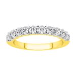 LADIES BAND 0.75CT ROUND DIAMOND 14K YELLOW GOLD (SI QUALITY)