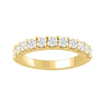 LADIES BAND 1.00CT ROUND DIAMOND 14K YELLOW GOLD