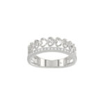 LADIES RING 0.20CT ROUND DIAMOND 14K WHITE GOLD