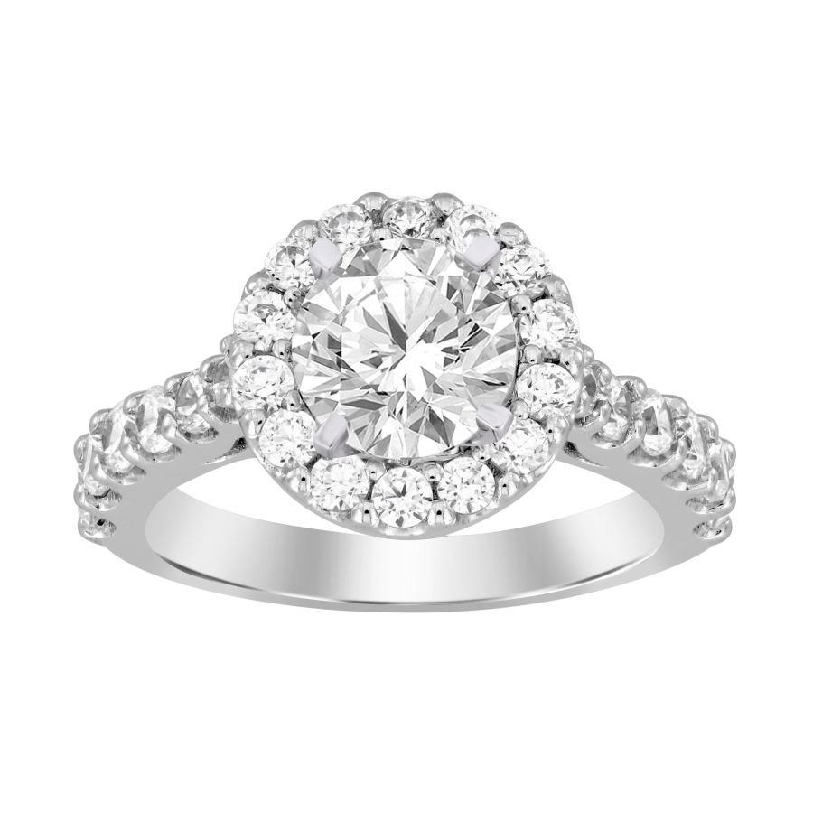18982002_276947W-AB.jpg LADIES RING 1.00CT ROUND DIAMOND 14K WHITE GOLD - Image 1