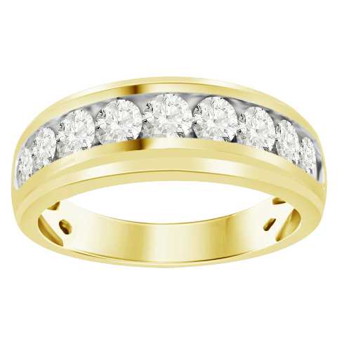 18982074_73869Y.jpg MEN'S BAND 1.50CT ROUND DIAMOND 10K YELLOW GOLD - Image 1