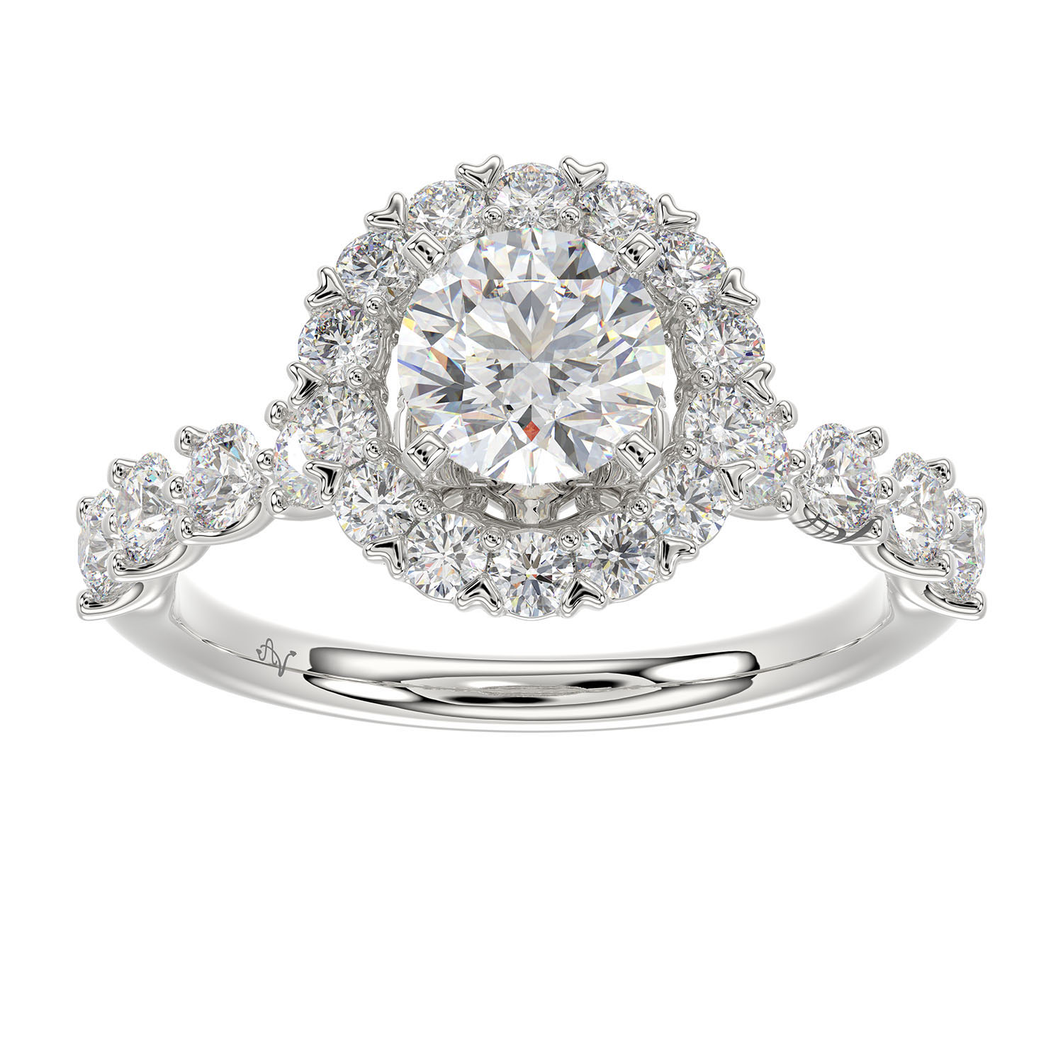 18982294_277428W.jpg LADIES SEMI MOUNT RING 1.00CT ROUND DIAMOND 14K WHITE GOLD (SI QUALITY) (CENTER STONE 1.00CT ROUND DIAMOND) - Image 1