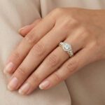 LADIES RING 0.20CT ROUND DIAMOND 10K YELLOW GOLD - Image 6