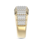 MEN'S BAND 1.00CT ROUND DIAMOND 10K YELLOW GOLD - Image 3