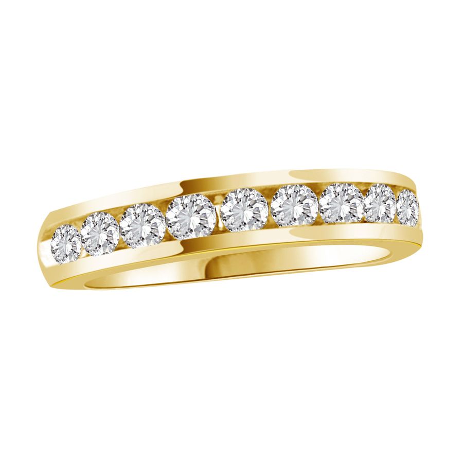 18983542_69038Y.jpg LADIES BAND 0.75CT ROUND DIAMOND 14K YELLOW GOLD - Image 1