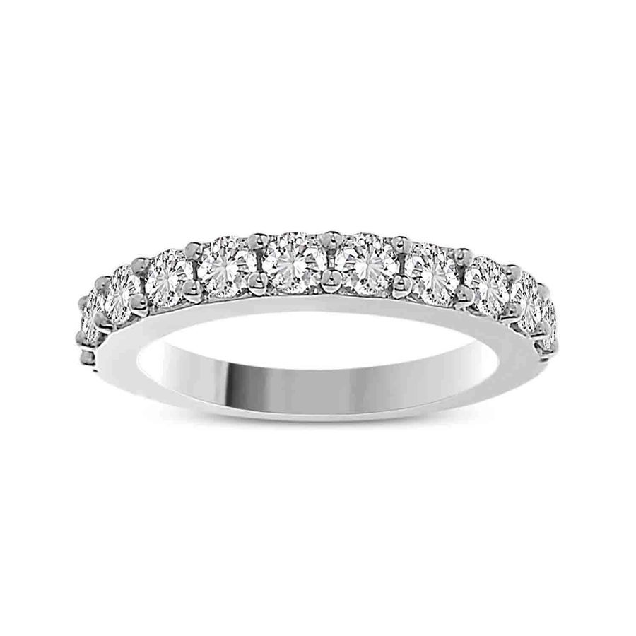 18983594_81045W.jpg LADIES BAND 1.00CT ROUND DIAMOND 14K WHITE GOLD - Image 1