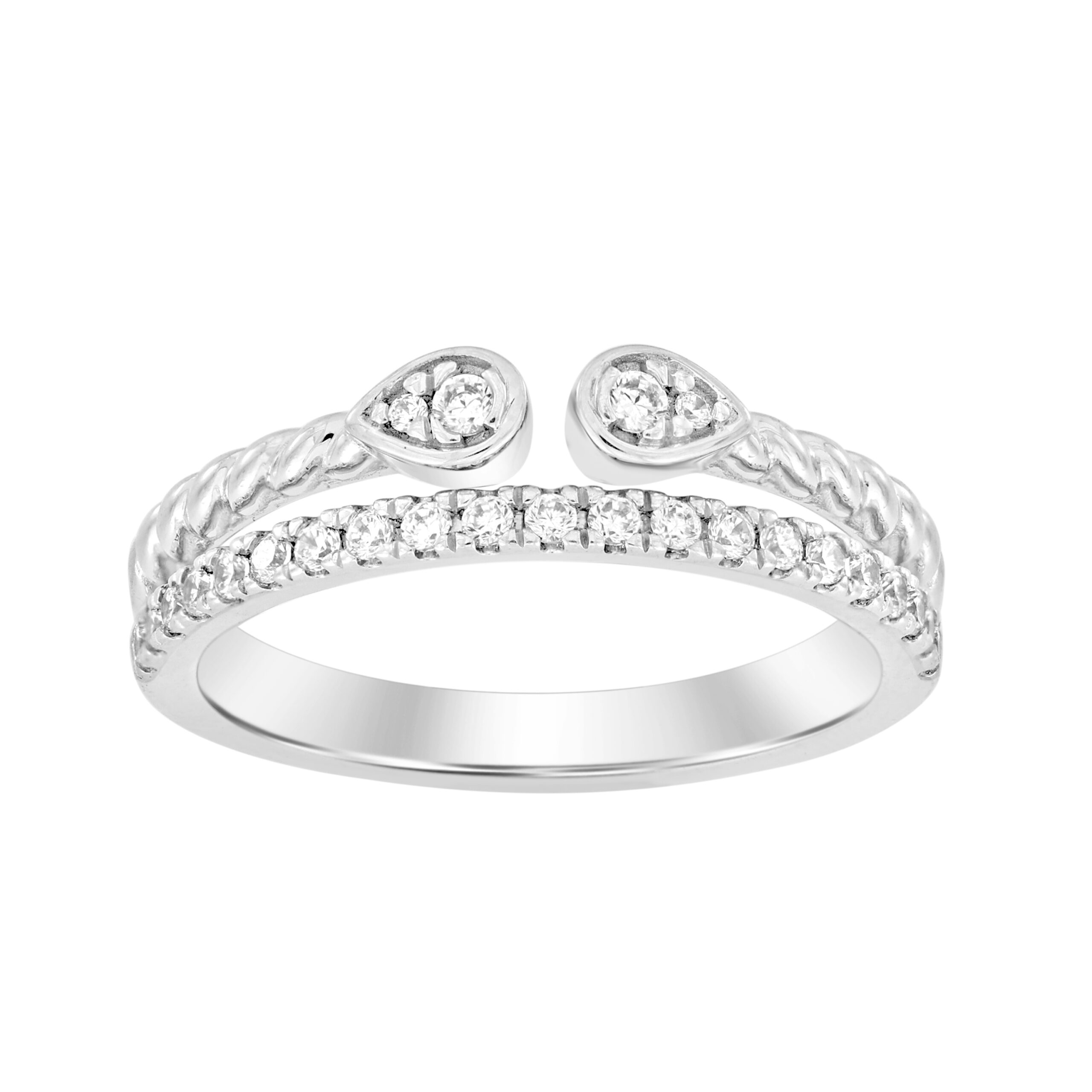 18984007_306781W.jpg LADIES RING 0.25CT ROUND DIAMOND 14K WHITE GOLD - Image 1