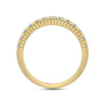 LADIES BAND 0.50CT ROUND DIAMOND 10K YELLOW GOLD - Image 2