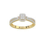 LADIES RING 0.20CT ROUND DIAMOND 10K YELLOW GOLD