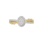 LADIES RING 0.25CT ROUND DIAMOND 10K YELLOW GOLD - Image 5
