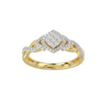 LADIES RING 0.25CT ROUND DIAMOND 10K YELLOW GOLD