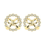 LADIES PENDANT WITH CHAIN 0.13CT ROUND DIAMOND 10K YELLOW GOLD