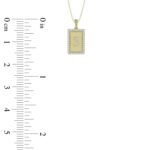 LADIES PENDANT 0.20CT ROUND DIAMOND 10K YELLOW GOLD - Image 4