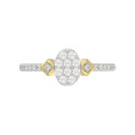 LADIES RING 0.33CT ROUND DIAMOND 10K YELLOW GOLD - Image 5