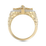 MEN'S RING 0.50CT ROUND DIAMOND 10K YELLOW GOLD - Image 2