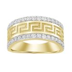 MEN'S BAND 1.00CT ROUND DIAMOND 14K YELLOW GOLD (SI QUALITY)