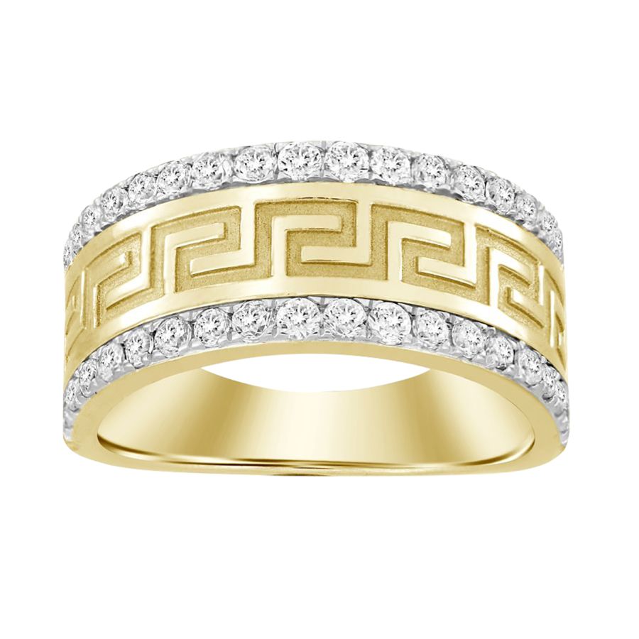 19078736_238081Y-33847.jpg MEN'S BAND 1.00CT ROUND DIAMOND 14K YELLOW GOLD (SI QUALITY) - Image 1