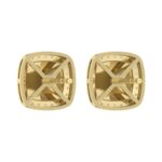 “Ladies Nugget Halo Fashion Earrings 0.25Ct Round Diamond 10K Yellow Gold – Fashionable Women’S Jewelry Gift - Image 4