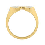 MEN'S RING 0.50CT ROUND DIAMOND 10K YELLOW GOLD - Image 2