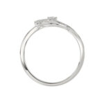 Ladies Elysian Heart Ring 0.15Ct Round Diamond Sterling Silver White – Romantic Fine Jewelry For Women - Image 2