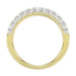 18K YELLOW GOLD 1/2CT ROUND DIAMOND LADIES BAND - Image 4