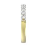 18K YELLOW GOLD 1/2CT ROUND DIAMOND LADIES BAND - Image 5