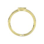 18K YELLOW GOLD 1/3CT ROUND DIAMOND LADIES RING - Image 2