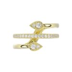 18K YELLOW GOLD 1/3CT ROUND DIAMOND LADIES RING - Image 5