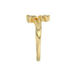 LADIES RING 0.20CT ROUND DIAMOND 14K YELLOW GOLD - Image 3