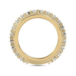 MEN'S BAND 2.00CT ROUND DIAMOND 10K YELLOW GOLD - Image 2