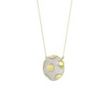 10K YELLOW GOLD 1/4CT ROUND DIAMOND LADIES PENDANT WITH CHAIN - Image 3