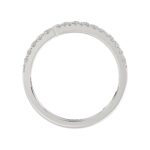 14K WHITE GOLD 1/2CT ROUND DIAMOND LADIES RING - Image 2