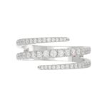 14K WHITE GOLD 1/2CT ROUND DIAMOND LADIES RING - Image 4