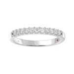 14K WHITE GOLD 1/4CT ROUND DIAMOND LADIES BAND