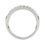 14K WHITE GOLD 1/4CT ROUND DIAMOND LADIES BAND - Image 2