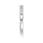 14K WHITE GOLD 1/4CT ROUND DIAMOND LADIES BAND - Image 3