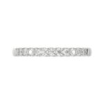 14K WHITE GOLD 1/4CT ROUND DIAMOND LADIES BAND - Image 4