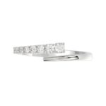 14K WHITE GOLD 1/4CT ROUND DIAMOND LADIES FASHION BAND - Image 4