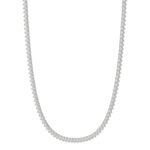 14K WHITE GOLD 9CT ROUND DIAMOND LADIES TENNIES NECKLACE - Image 3