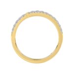 14K YELLOW GOLD 1/2CT ROUND DIAMOND LADIES RING - Image 2