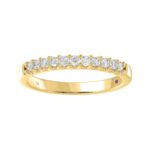 14K YELLOW GOLD 1/4CT ROUND DIAMOND LADIES BAND