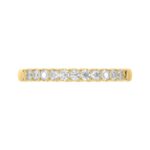 14K YELLOW GOLD 1/4CT ROUND DIAMOND LADIES BAND - Image 4
