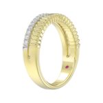 14K YELLOW GOLD 1/5CT ROUND DIAMOND LADIES RING - Image 3