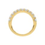 14K YELLOW GOLD 3/4CT ROUND DIAMOND LADIES BAND - Image 2
